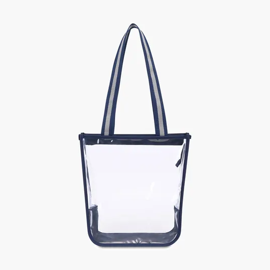 Sigma Clear Zippered Tote with 25" Shoulder Straps — view 2