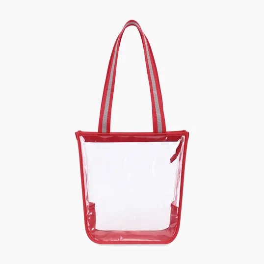 Sigma Clear Zippered Tote with 25" Shoulder Straps — view 4