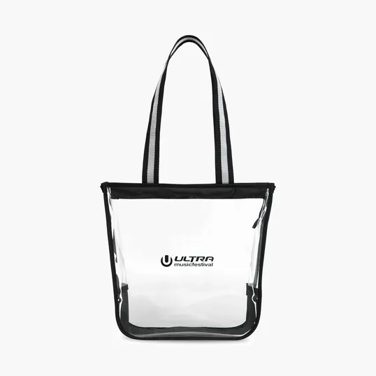 Sigma Clear Zippered Tote with 25" Shoulder Straps — view 6