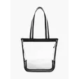 Sigma Clear Zippered Tote with 25" Shoulder Straps