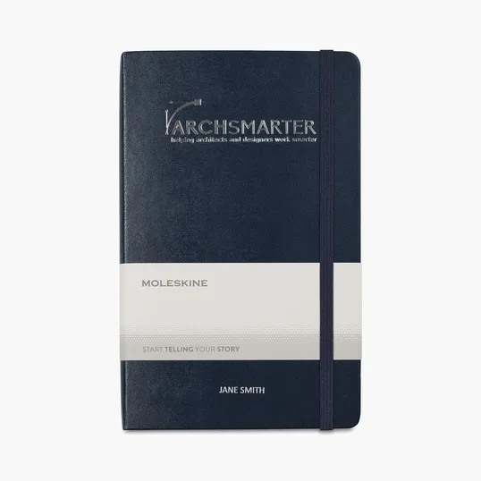 Moleskine® Hard Cover Large Double Layout Notebook — view 4