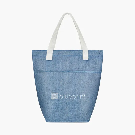 Sami Laminated Recycled Non-Woven Mini Tote Cooler — view 3