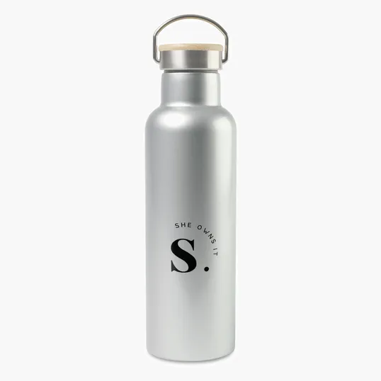 Aviana™ Metallics Double Wall Stainless Steel Wine Bottle - 25 Oz. — view 3