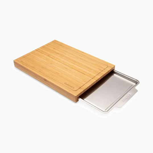Cuisinart Outdoors® Bamboo Cutting Board With Hidden Tray