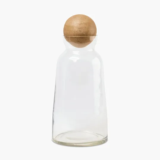 Be Home® Brisbane Glass Decanter with Mango Wood Lid