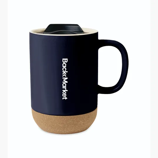 Valo Ceramic Lidded Mug, 14 Oz. — view 6
