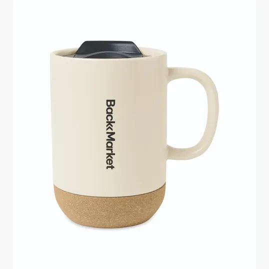 Valo Ceramic Lidded Mug, 14 Oz. — view 4