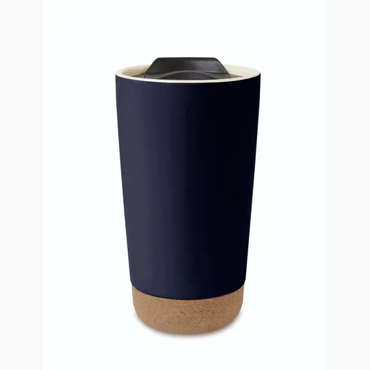 Valo Ceramic Tumbler, 16 Oz. Cork-Wrapped Travel Cup — view 5