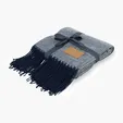 Everlasting Throw Blanket with Faux Leather Patch — view 4