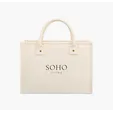 Market Street Canvas Tote with Antique Brass Rivets — view 5