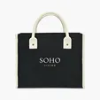 Market Street Canvas Tote with Antique Brass Rivets — view 4