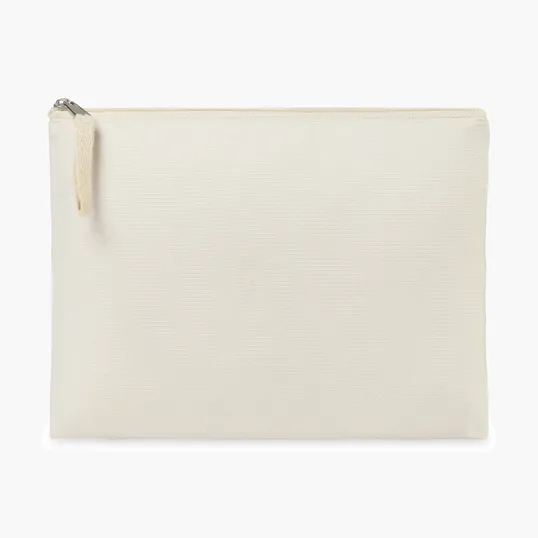 Recycled Cotton Zippered Pouch with AWARE™ Tracker — view 3