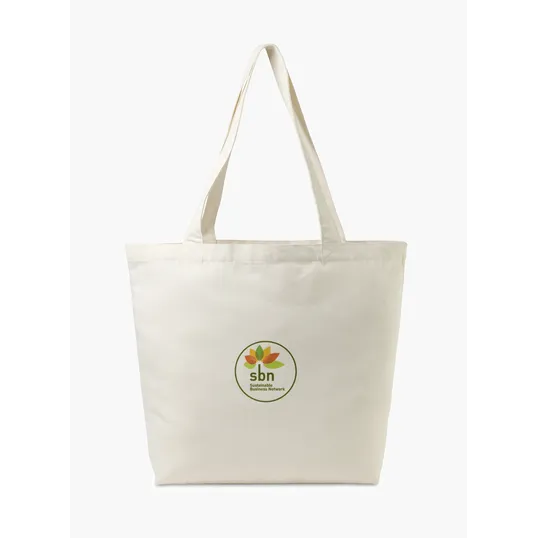 Recycled Cotton Shopper Tote with Interior Pocket - AWARE™ — view 7