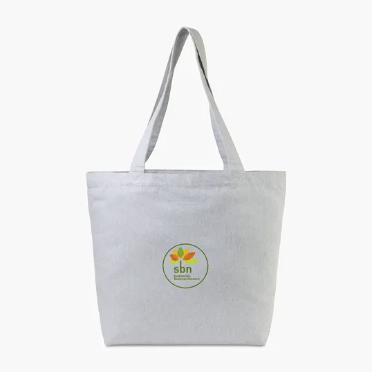 Recycled Cotton Shopper Tote with Interior Pocket - AWARE™ — view 6