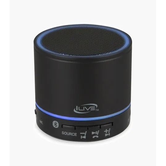iLive™ Portable Wireless Speaker with LED Light Effects