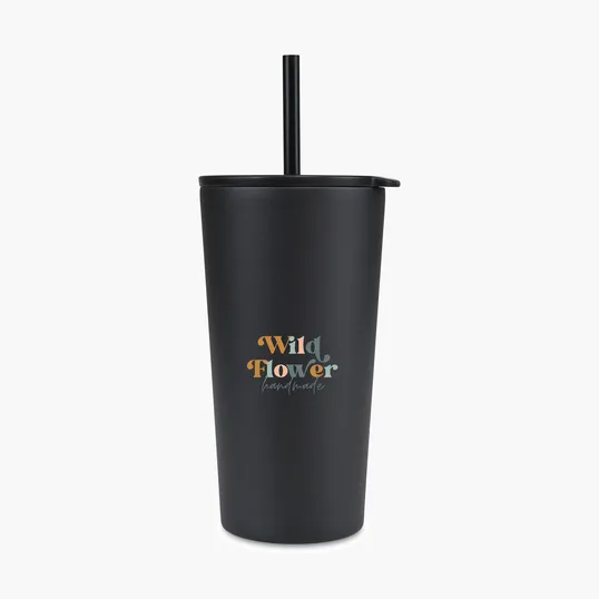 Aviana™ Rowan Recycled Straw Tumbler, 17 oz. — view 5