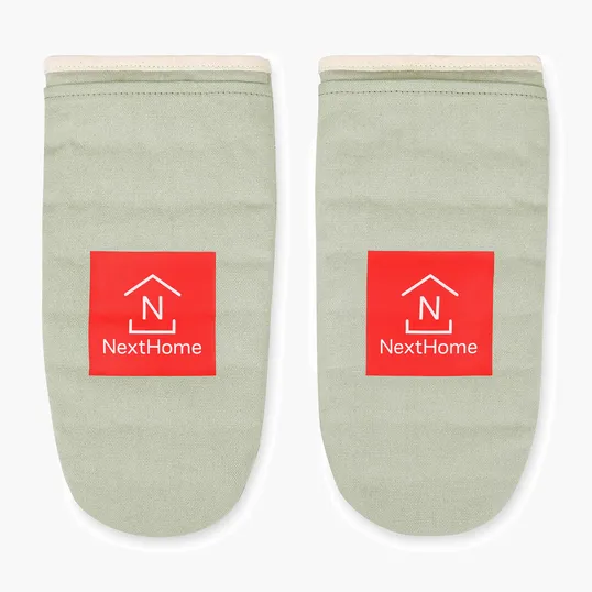 La Cuisine™ Recycled Cotton Oven Mitt Set — view 5