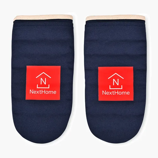 La Cuisine™ Recycled Cotton Oven Mitt Set — view 6