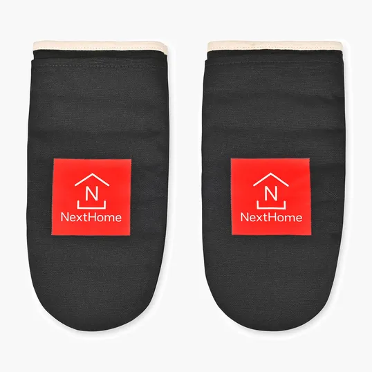 La Cuisine™ Recycled Cotton Oven Mitt Set — view 4