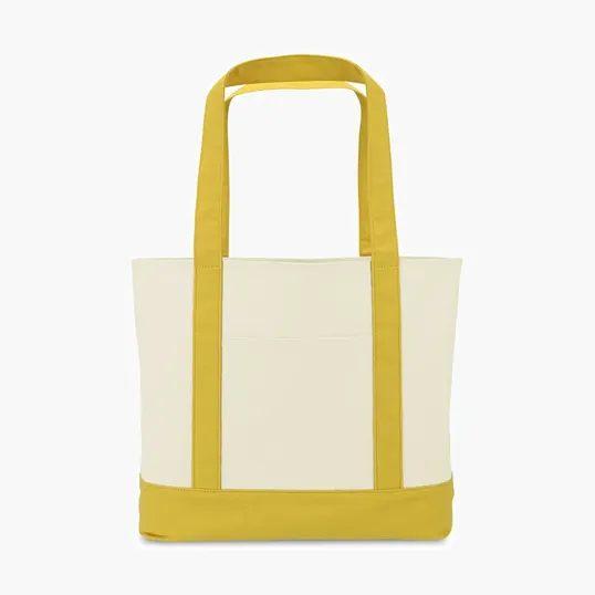 Large Canvas Tote with Front Pocket — view 4