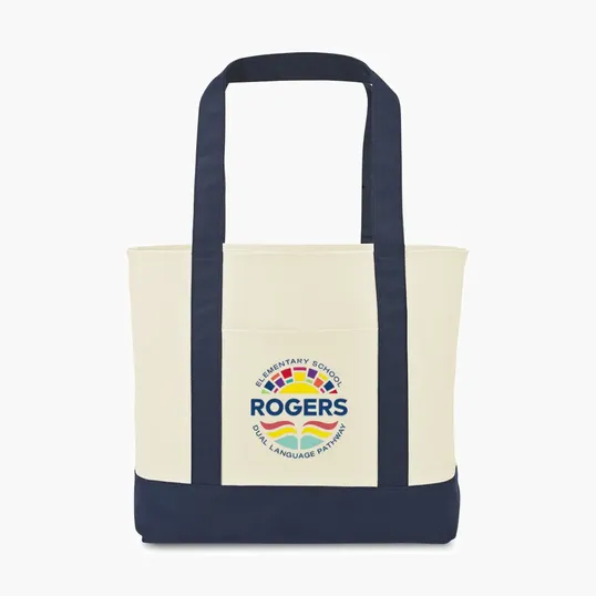 Large Canvas Tote with Front Pocket — view 10