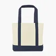 Large Canvas Tote with Front Pocket — view 5