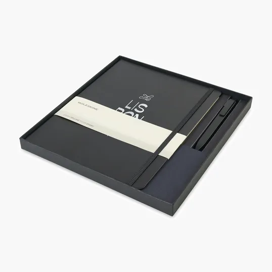Moleskine® X-Large Notebook and GO Pen Gift Set — view 4