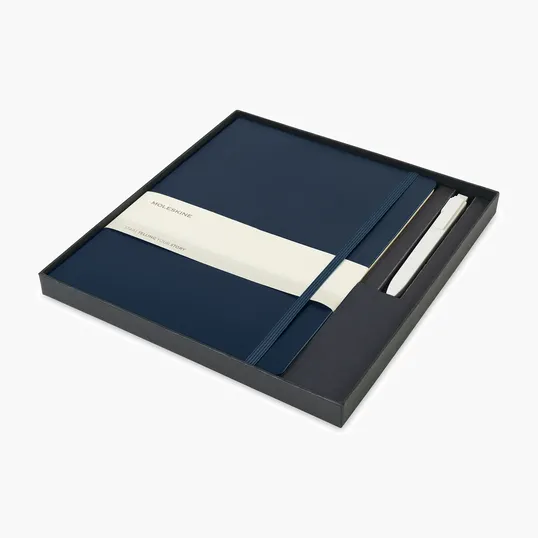 Moleskine® X-Large Notebook and GO Pen Gift Set — view 3