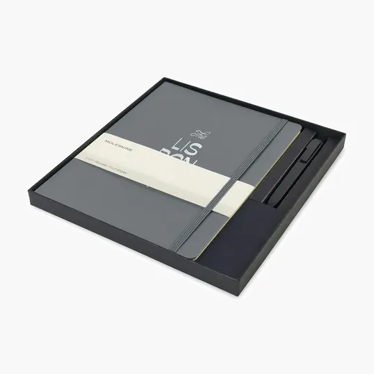Moleskine® X-Large Notebook and GO Pen Gift Set — view 5