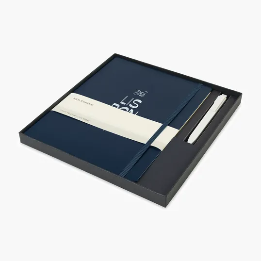 Moleskine® X-Large Notebook and GO Pen Gift Set — view 6