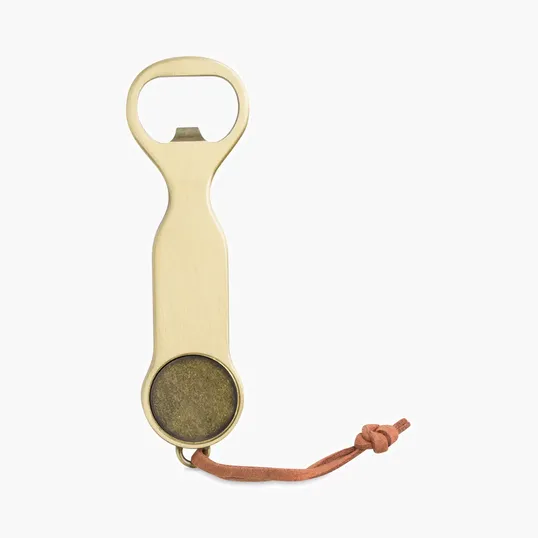 Ahead Antique Brass Bottle Opener with Ball Marker