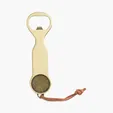 Ahead Antique Brass Bottle Opener with Ball Marker
