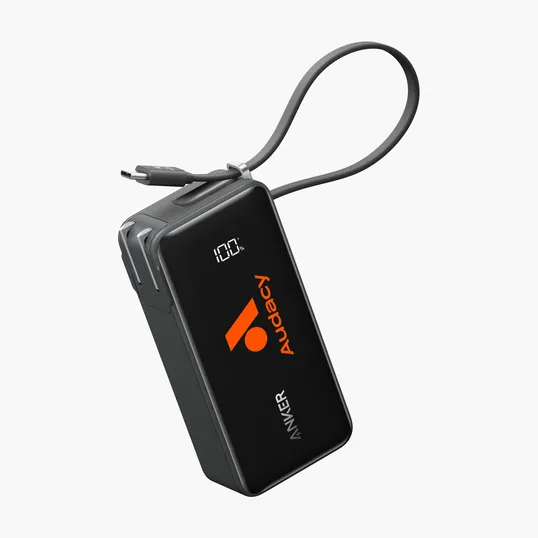 Anker® Power Bank (10K, Fusion, Built-In Cable) — view 2