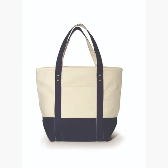 Seaside Zippered Cotton Tote — view 2