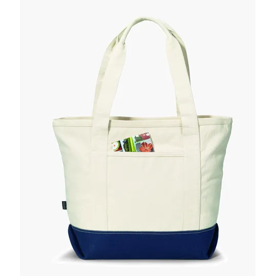 Cotton Zippered Tote — view 2