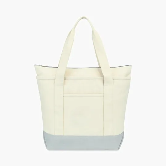Cotton Zippered Tote — view 4