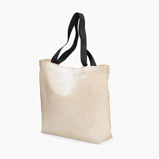 Colored Handle Tote, 9 oz Cotton Canvas — view 3