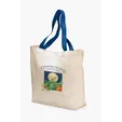Colored Handle Tote, 9 oz Cotton Canvas — view 4