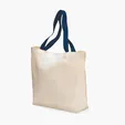Colored Handle Tote, 9 oz Cotton Canvas — view 2
