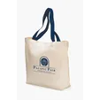 Colored Handle Tote, 9 oz Cotton Canvas — view 5