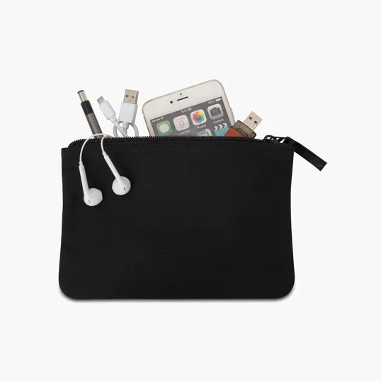 Avery Cotton Zippered Pouch — view 2