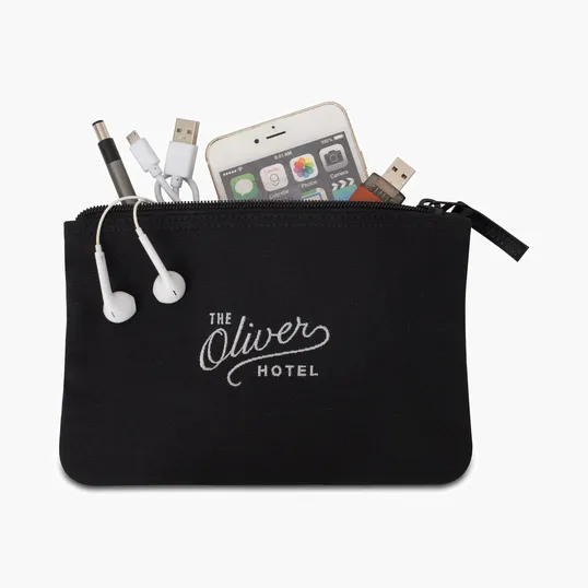 Avery Cotton Zippered Pouch — view 5