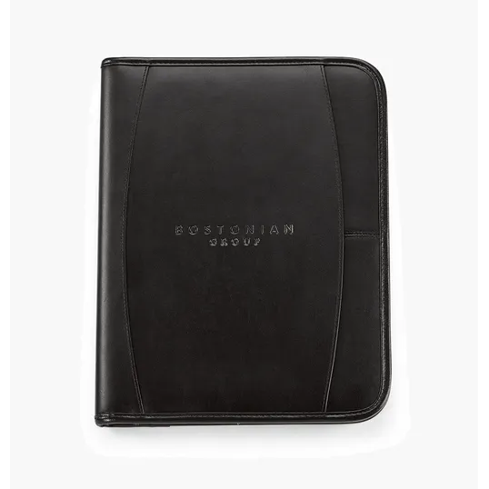 Contemporary Leather Writing Pad with Organizer — view 2