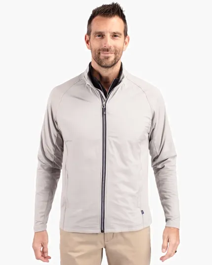 Adapt Recycled Soft Knit Stretch Hybrid Full Zip Jacket, Big & Tall — view 3
