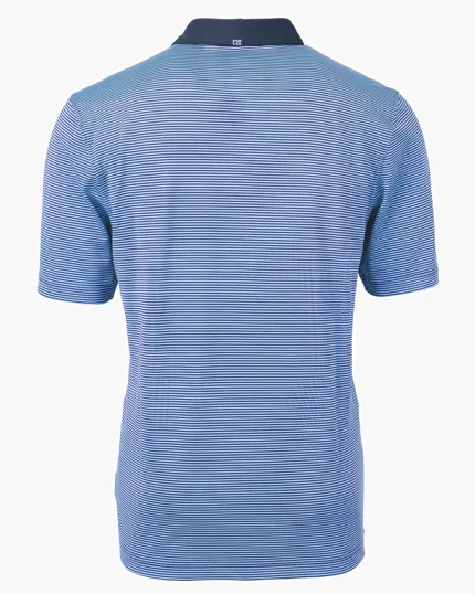 Virtue Recycled Micro Stripe Featherlight Pique Big & Tall Polo — view 13