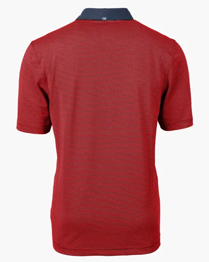 Virtue Recycled Micro Stripe Featherlight Pique Big & Tall Polo — view 17
