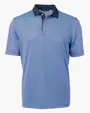 Virtue Recycled Micro Stripe Featherlight Pique Big & Tall Polo — view 7
