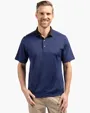 Virtue Recycled Micro Stripe Featherlight Pique Big & Tall Polo — view 6