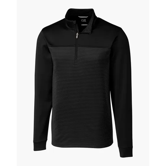 Traverse Recycled Smooth Stretch Big & Tall Stripe Quarter Zip Pullover — view 4