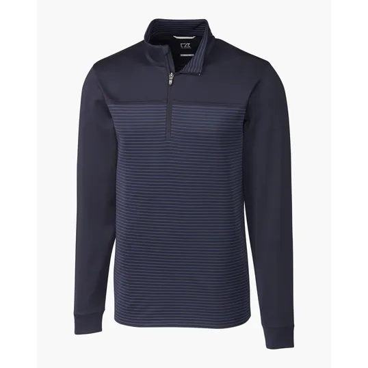 Traverse Recycled Smooth Stretch Big & Tall Stripe Quarter Zip Pullover — view 5